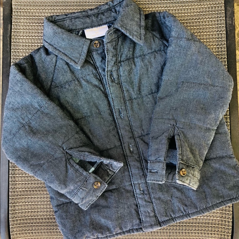 Rosie Pope Baby Boys Quilted Chambray Shirt
